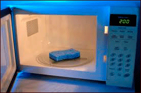 Sanitize You Sponges In The Microwave (2 minutes will kill 99% of germs.)